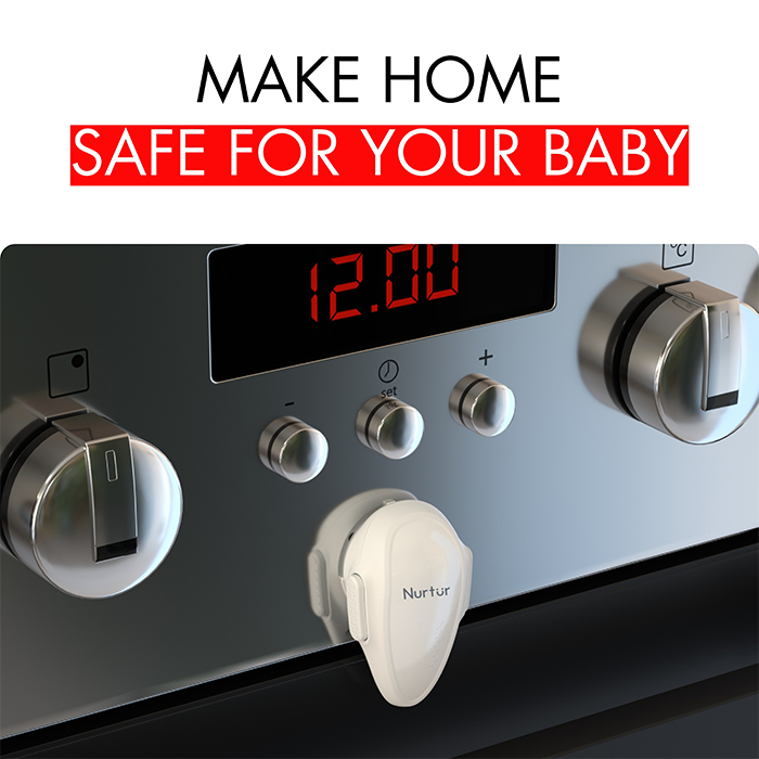 Nurtur Child Safety Oven Door Lock - PC (White)
