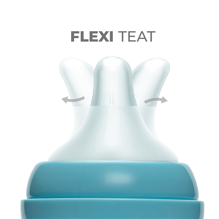 Nurtur Cozi - Narrow Neck Silicone 3 Flow Rate Teats - X-Nude