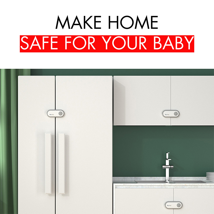 Nurtur Adjustable Child Safety Cabinet Lock - ABS+TPR (1 Pack)