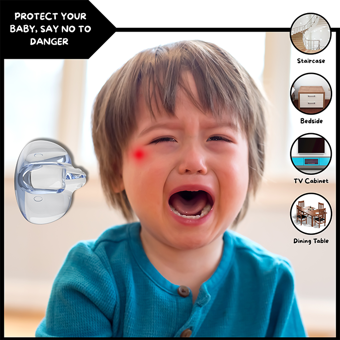 Nurtur Clear PVC Baby Safety Corner Guards - Pack of 4