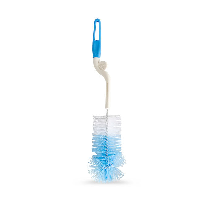 Nurtur Baby Bottle Brush, Plastic bristles for effective cleaning with Teat Brush included