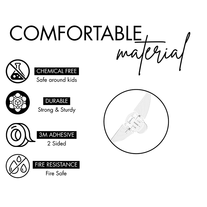 Nurtur Child Safety Window Lock - Sliding & Casement (Transparent)