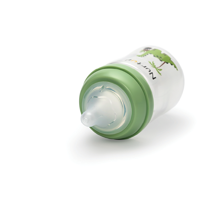 Nurtur Cozi - 160Ml Anticolic Feeding Bottle - PP - Green Multi