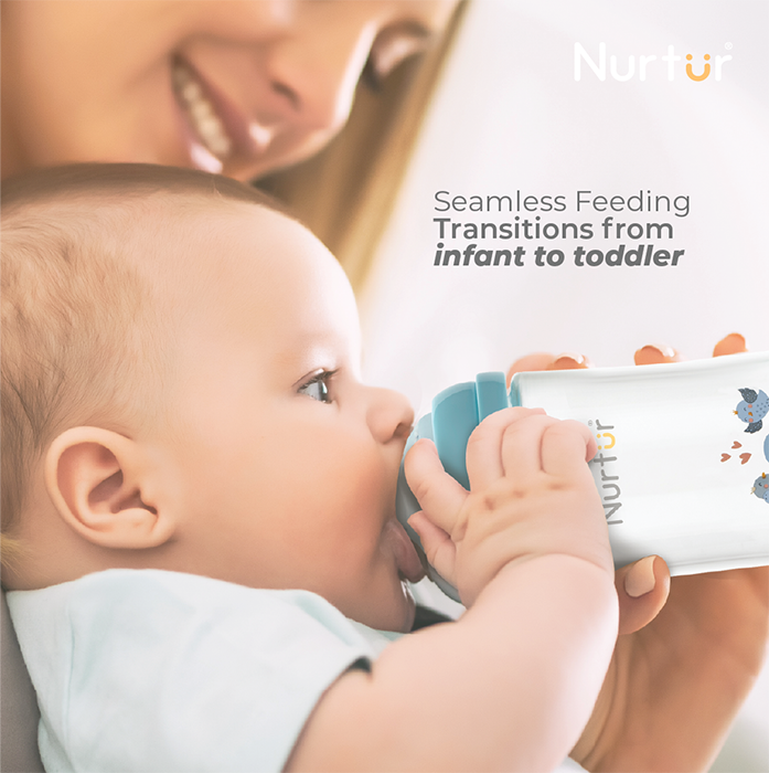 Nurtur Cozi - Narrow Neck Silicone 3 Flow Rate Teats-M-Nude