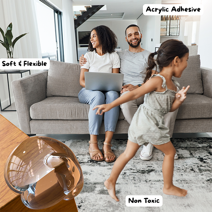 Nurtur Clear PVC Baby Safety Corner Guards - Pack of 4