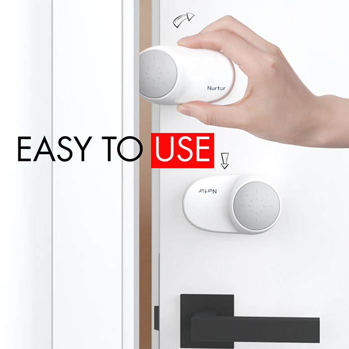 Nurtur Child Safety Door Stopper - Finger Pinch Protector (TPR+ABS)