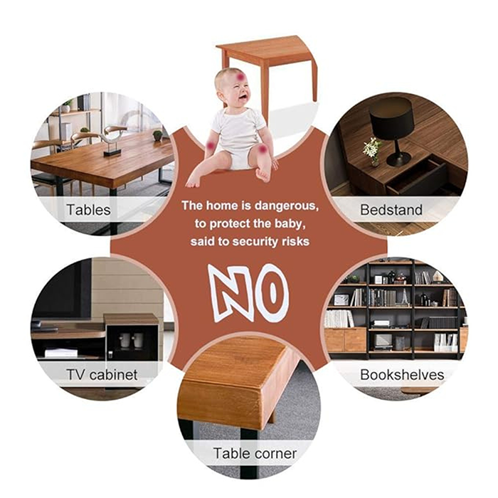 Nurtur NBR Foam Safety Table Corner Guards - Pack of 4