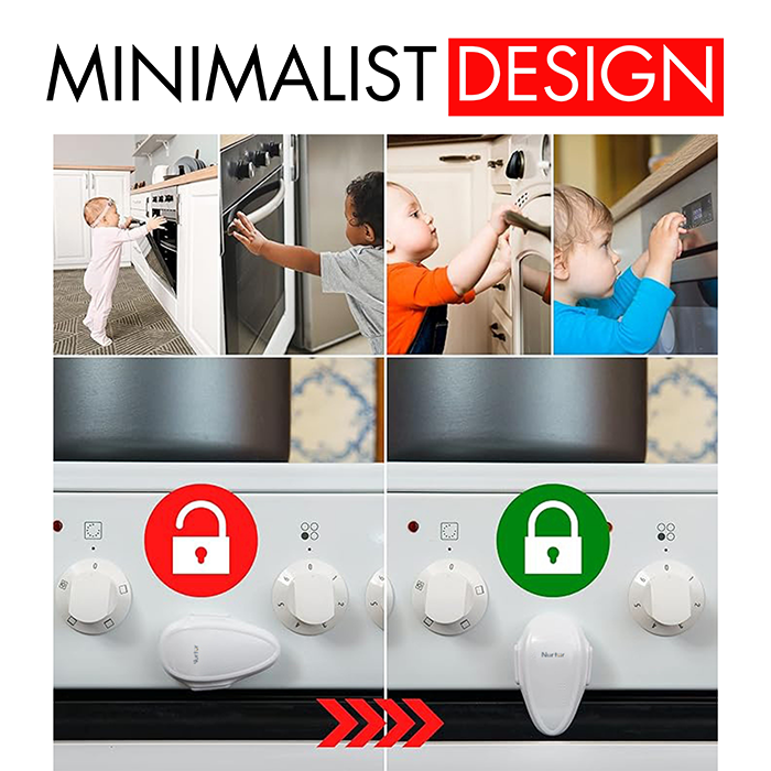 Nurtur Child Safety Oven Door Lock - PC (White)