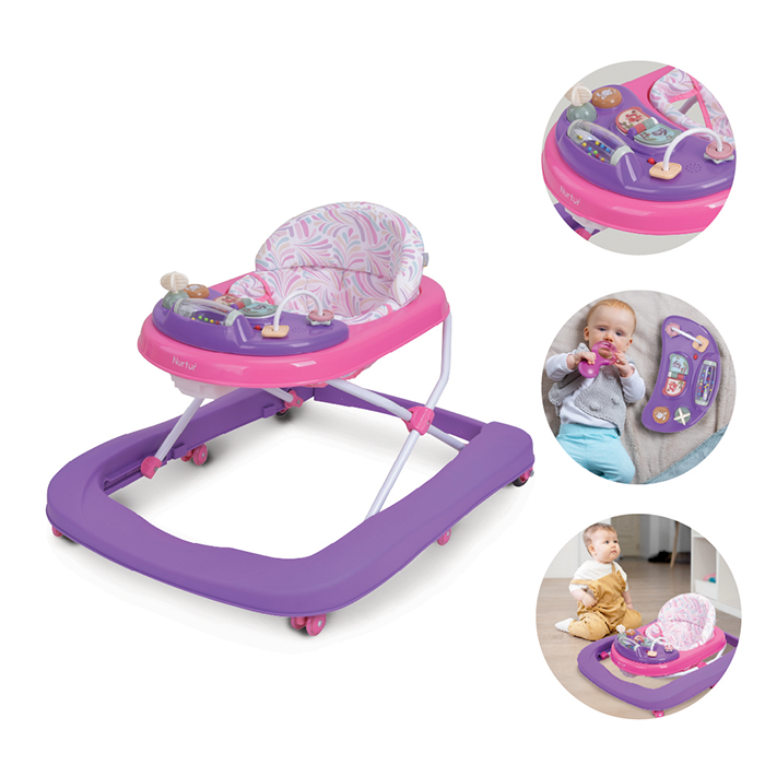 Nurtur 3 In 1 Baby Multi Walker-rocking Function- Music - 3 Height Adjustment, easy fold - Multi