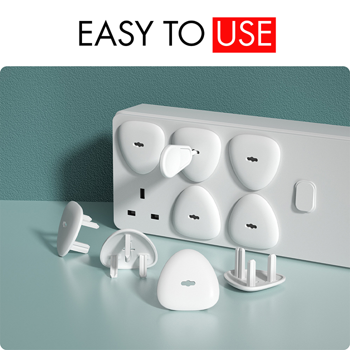 Nurtur UK Type Child Safety Socket Covers - ABS (Pack of 6)