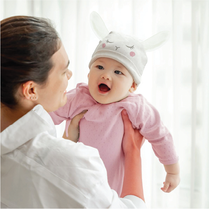 Nurtur Gift Pack Hat + Socks (Mesh Gift bag) - Pink/Girl