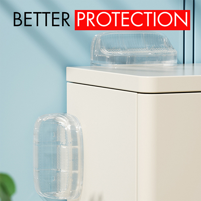 Nurtur Transparent Furniture Anti-Tip Wall Straps - PC (2 Pack)