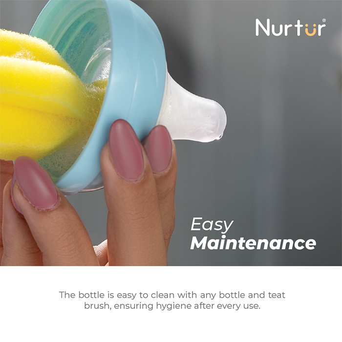 Nurtur Cozi - Narrow Neck Silicone 3 Flow Rate Teats-M-Nude