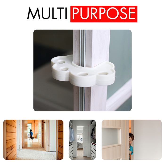 Nurtur Soft Foam Door Guard - Finger Pinch Protector (White)