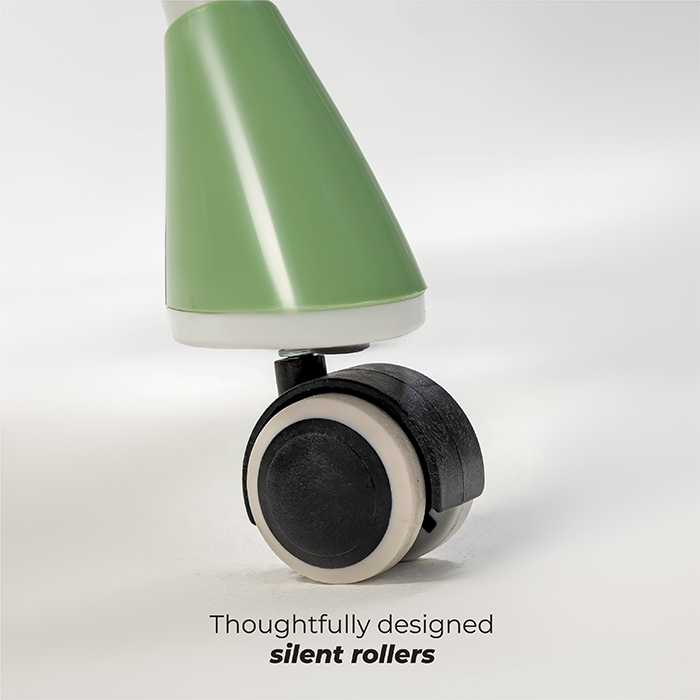 Nurtur 2-In-1 Baby Highchairs with Adjustable Legs Convertible Compact, Light Weight Feeding High Chair with Storage Basket, Lockable Wheels Padded Cushioning, Detachable Tray, Footrest