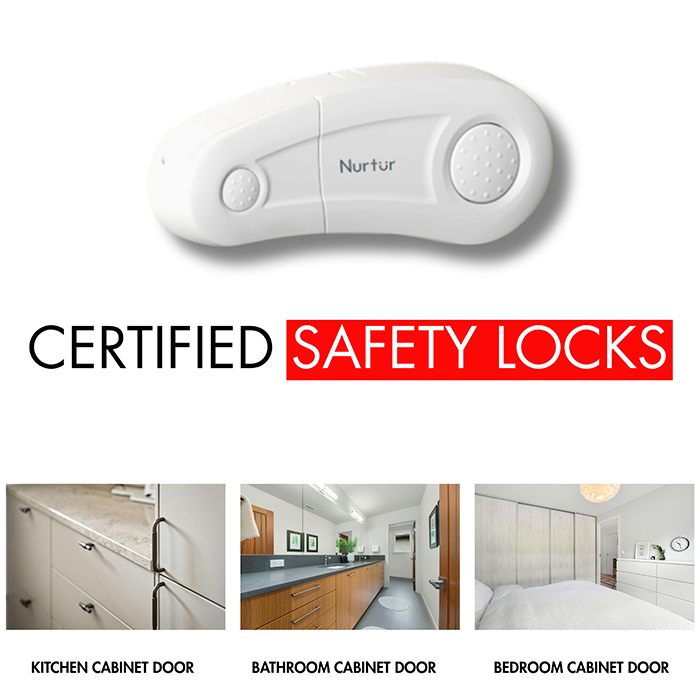 Nurtur Child Safety Drawer Locks - ABS (2 Pack)