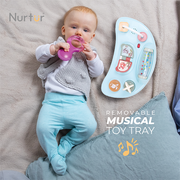 Nurtur 3 In 1 Baby Multi Walker-rocking Function- Music - 3 Height Adjustment, easy fold - Multi