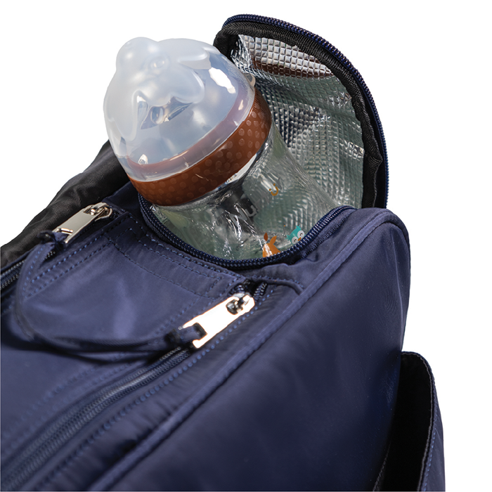 Nurtur Metro Messenger Diaper Bag Fashion Tote Bag Multifunction Travel Bag with insulator bottle warming pocket and changing pad - Navy