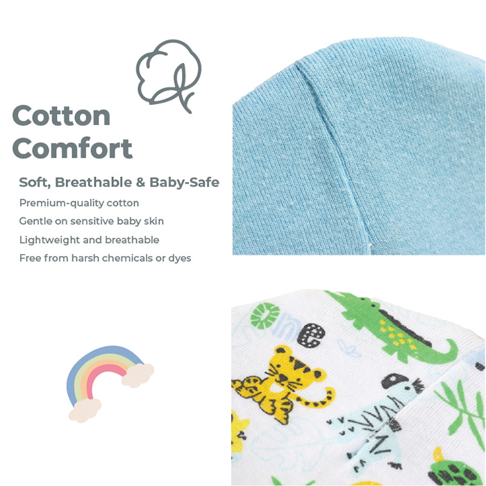 Nurtur Gift Pack Two hats and Mittens + Socks (Mesh Gift bag) - Girl