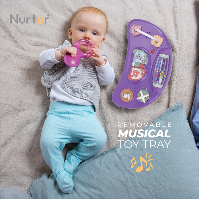 Nurtur 3 In 1 Baby Multi Walker-rocking Function- Music - 3 Height Adjustment, easy fold - Multi