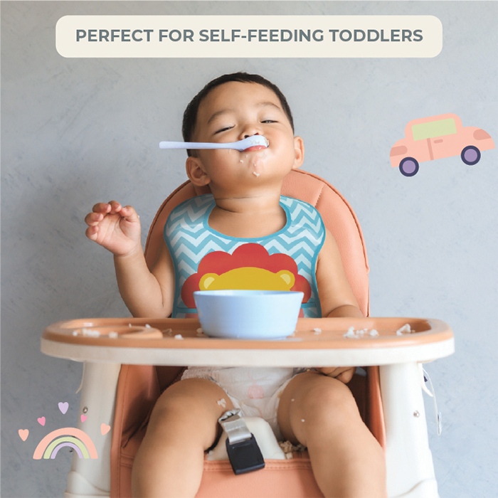 Nurtur PP Bib with Pocket - Character Print - Lion/Boy - Pack of 1