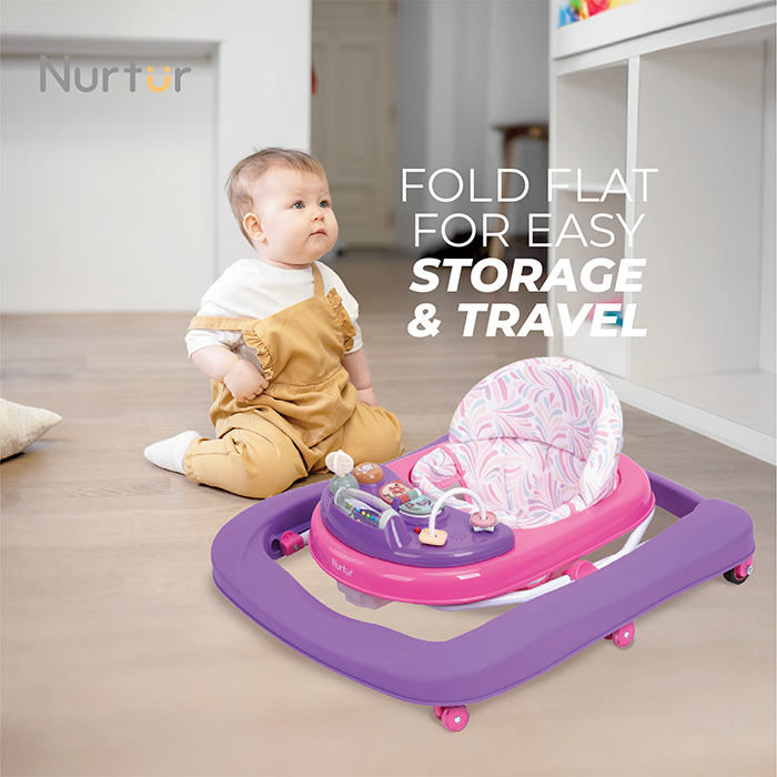 Nurtur 3 In 1 Baby Multi Walker-rocking Function- Music - 3 Height Adjustment, easy fold - Multi