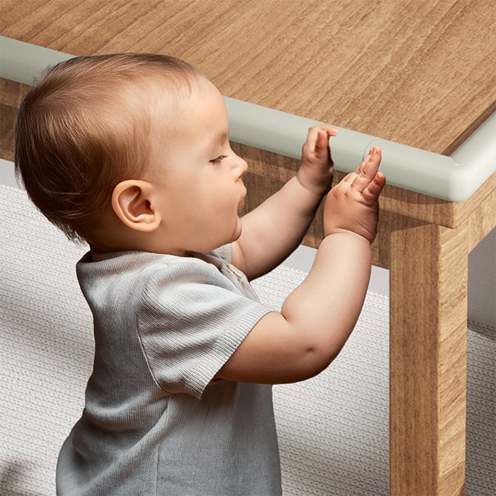 Nurtur 2M Safety Edge & 4 Corner Guards Set - NBR Foam (White)