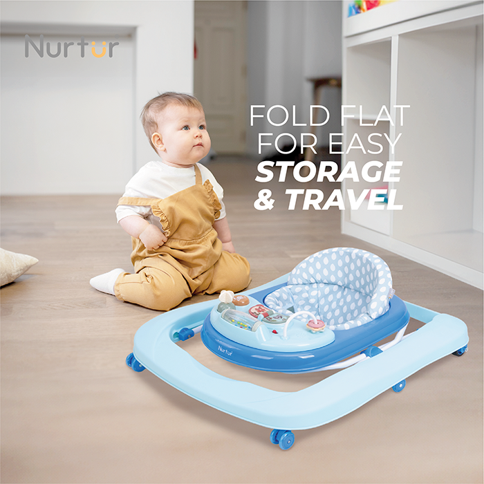 Nurtur 3 In 1 Baby Multi Walker-rocking Function- Music - 3 Height Adjustment, easy fold - Multi