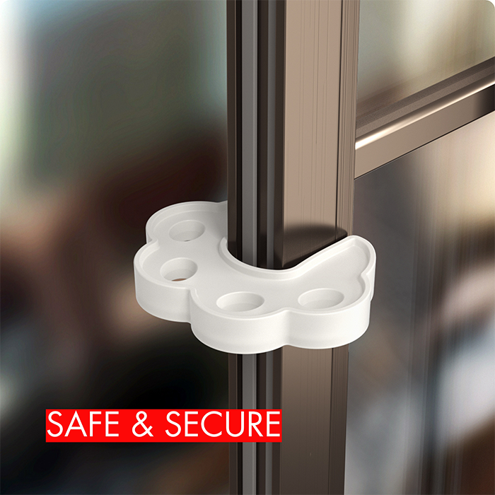 Nurtur Soft Foam Door Guard - Finger Pinch Protector (White)