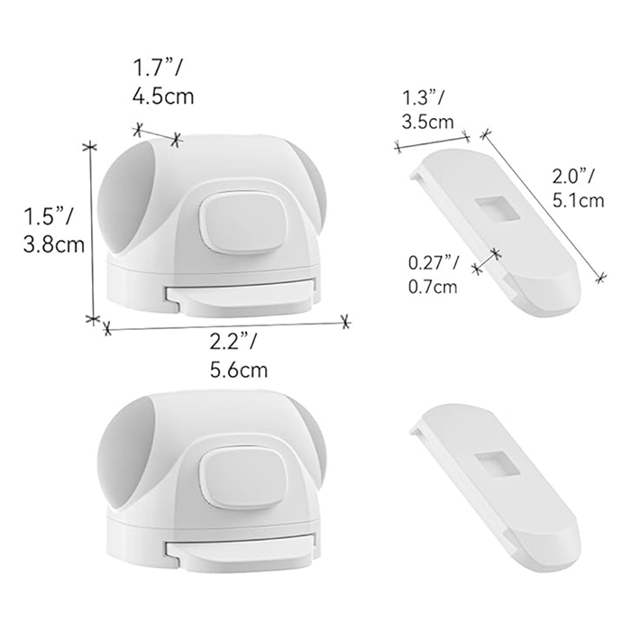 Nurtur Child Safety Door & Window Lock - Versatile ABS+TPR