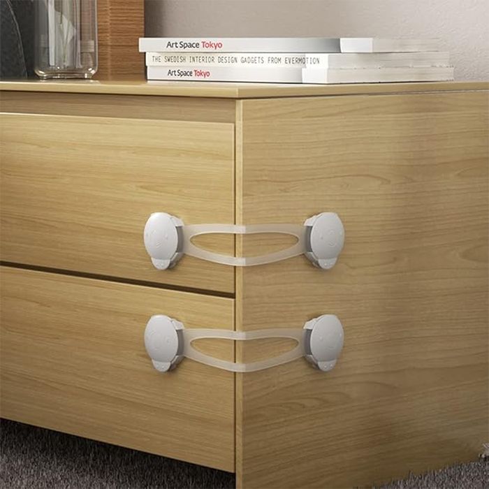 Nurtur Multipurpose Child Safety Locks - Flexible ABS+PE (2 Pack)