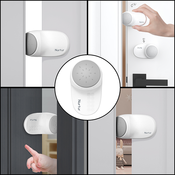 Nurtur Child Safety Door Stopper - Finger Pinch Protector (TPR+ABS)
