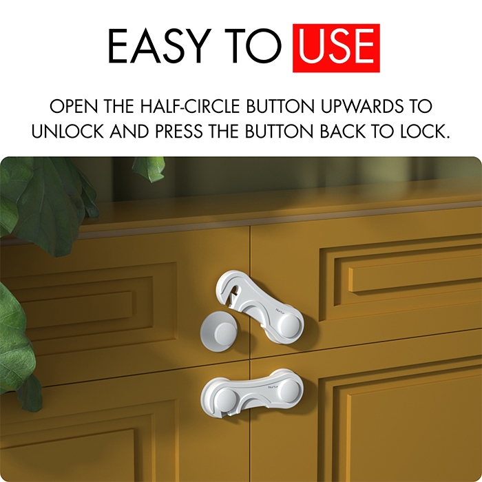 Nurtur Child Safety Cabinet Lock - ABS (Single Pack)