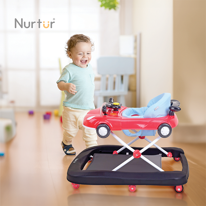 Nurtur 3 In 1 Baby Multi Walker-rocking Function- Music - 3 Height Adjustment, easy fold - Multi