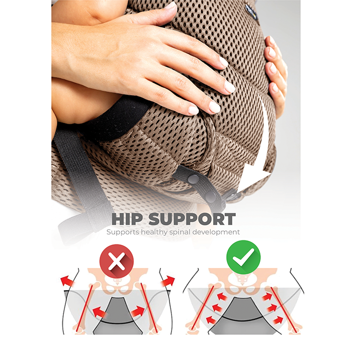 Nurtur Willow Deluxe Mesh Infant Baby Carrier – Premium Fabric, Dual-Facing Comfort, Adjustable Cushioned Straps - Sand