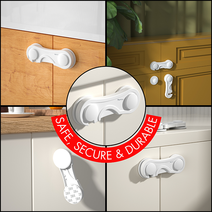 Nurtur Child Safety Cabinet Lock - ABS (Single Pack)