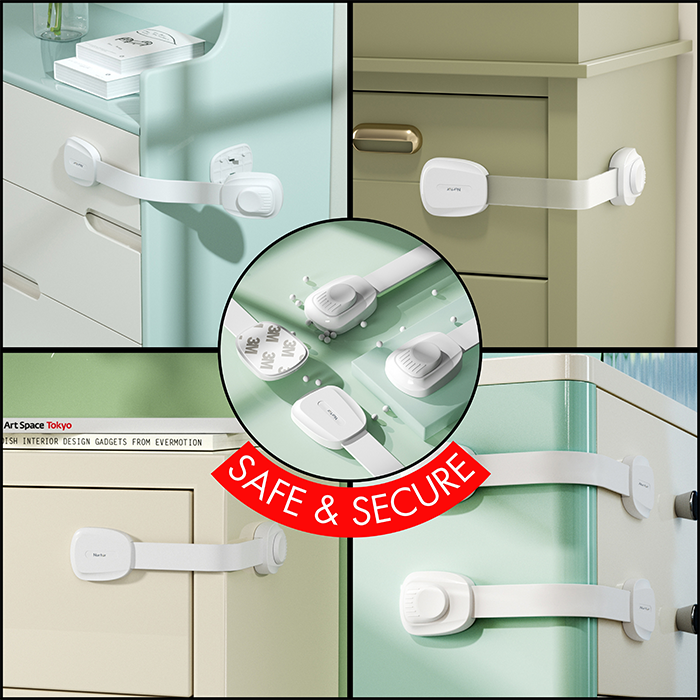 Nurtur Long Multipurpose Child Safety Locks - PC (2 Pack)