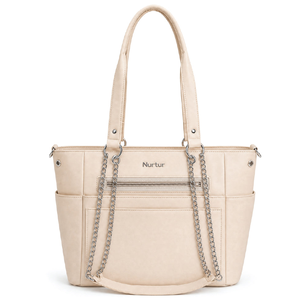 Regalia Diaper Bag Set Baby Bag with Organizer And Bottle Holder Beige