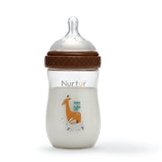 Cozi Glass Baby Bottle 160ml Brown Anti-Colic Newborn Feeding Bottle 0+ Months