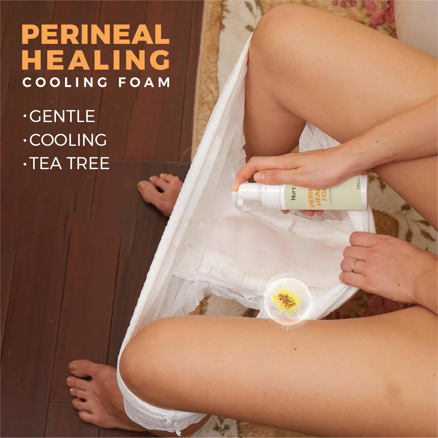 7 in 1 Maternity Care Postpartum Essentials Recovery Kit (Peri bottle-1pc,Disposable Underwear-5pcs,Cooling pad-4pcs & perineal wipes-1pack,Perineal Healing Foam-1pc,Gown-1pc,Socks-1pair)