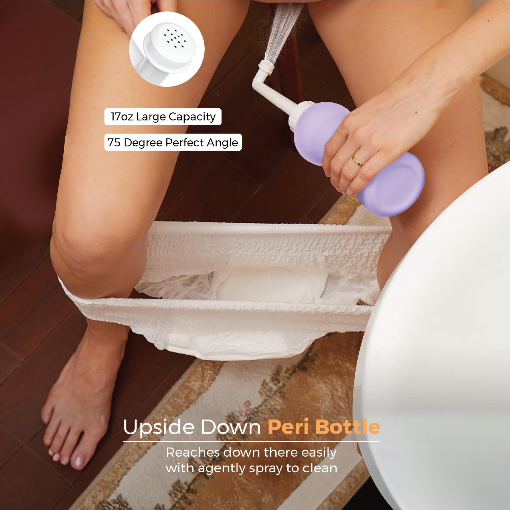 7 in 1 Maternity Care Postpartum Essentials Recovery Kit (Peri bottle-1pc,Disposable Underwear-5pcs,Cooling pad-4pcs & perineal wipes-1pack,Perineal Healing Foam-1pc,Gown-1pc,Socks-1pair)