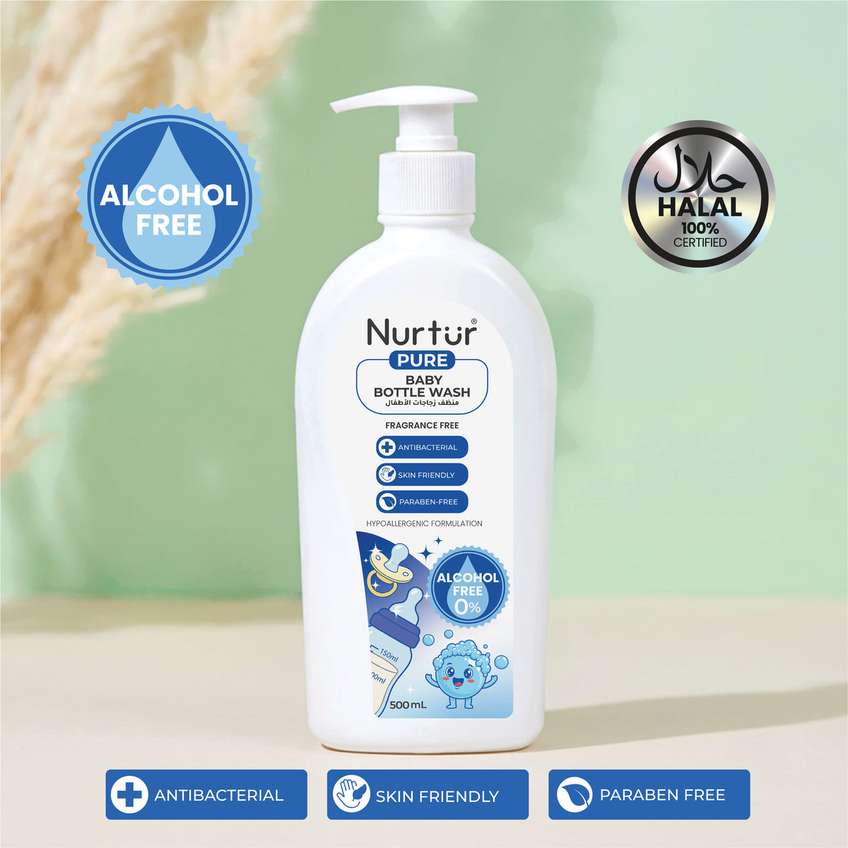 Baby Bottle Cleanser 250ml | Alcohol Free & Paraben-Free | Baby Safe