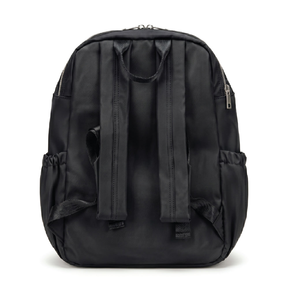 Maverick Travel Diaper Backpack Lightweight Baby Bag with Insulated Bottle Storage Black