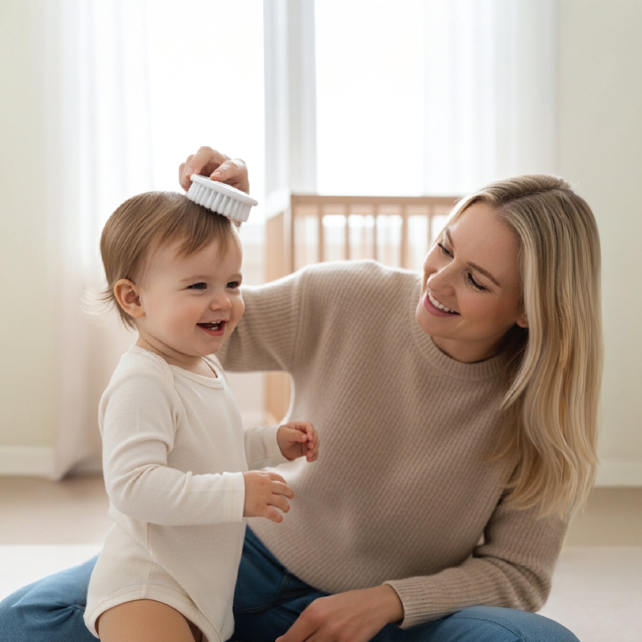 Nurtur 9-in-1 Baby Grooming Kit – Travel Pouch with Nail File, Brush & Comb, Digital Thermometer, Easy-Grip Scissors, Baby Toothbrush, Nail Clipper with Magnifier, Nasal Aspirator – Newborn Essentials