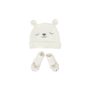 Nurtur Gift Pack Hat + Socks (Mesh Gift bag) - Beige/Boy