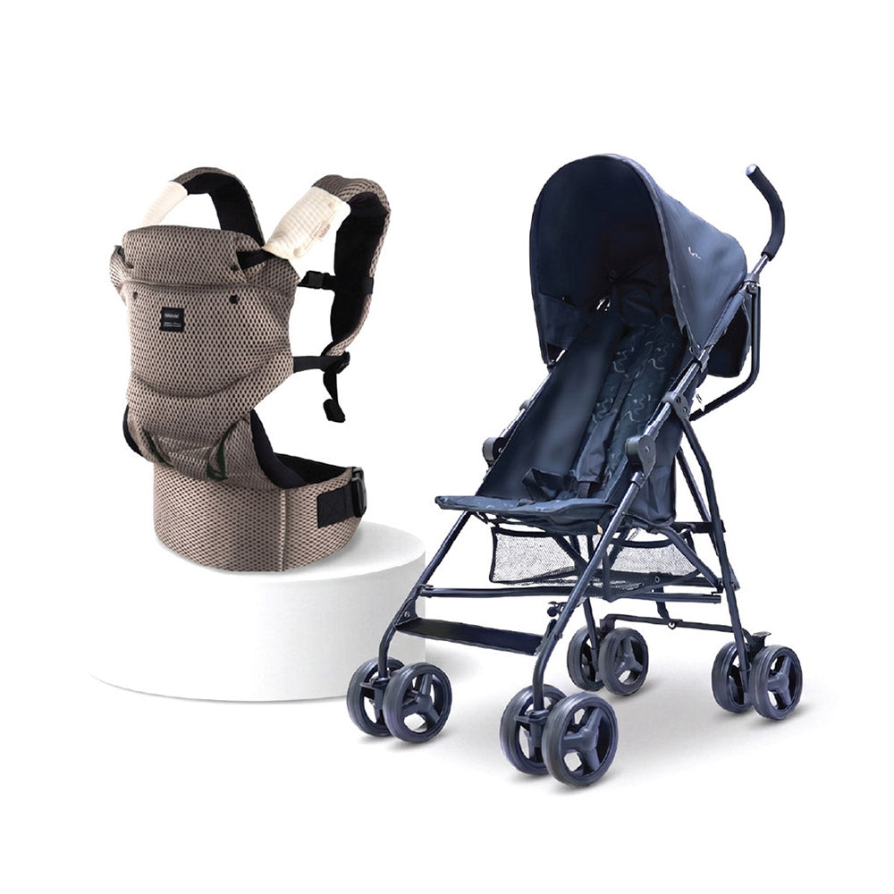 Willow Baby Carrier & Leo Umbrella Stroller Combo Lightweight Travel System 6–36 Months
