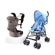 Willow Baby Carrier and Leo Umbrella Stroller Combo Lightweight Foldable Travel System 6–36 Months
