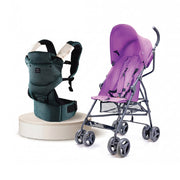 Green Baby Carrier Purple Umbrella Stroller Combo Lightweight Foldable Travel Set 6–36 Months