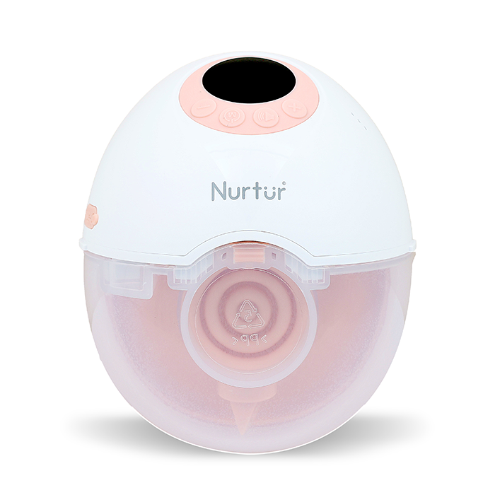 Nurtur Cozi Wearable Pump Hands Free Breast Pump, Single Electric Hands-Free Breast Pumps with 3 Modes, 9 Levels, LCD Display, Memory Function Rechargeable with Massage and Pumping Mode,150ml