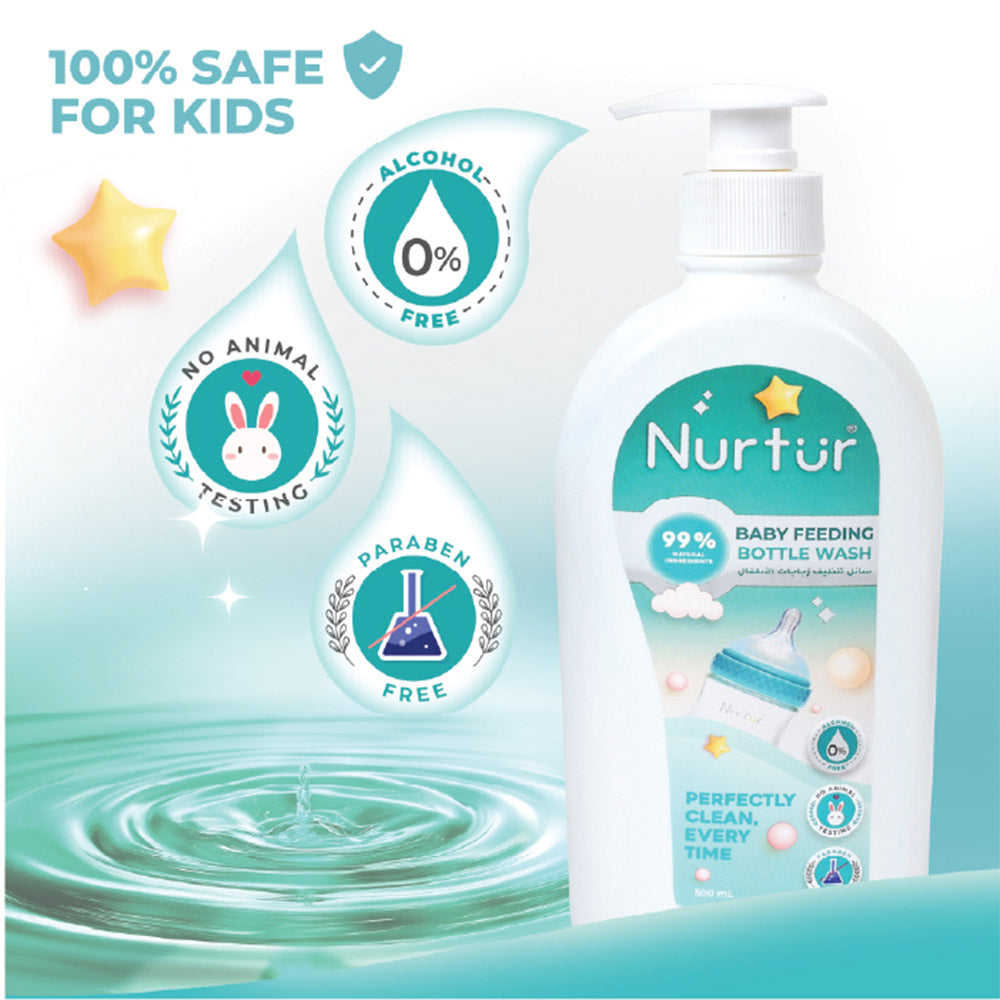 Liquid Cleanser for Baby Bottles And Accessories Organic Alcohol-Free 2 Pack